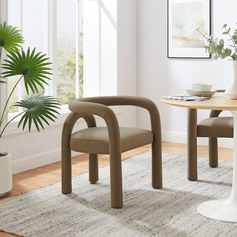 Astrid Performance Velvet Dining Chair image number 7