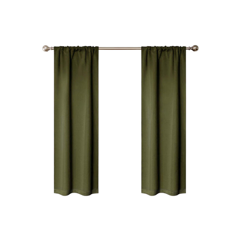 Blackout Curtain Set of 2, Solid Window Drapes for Bedroom and Living Room image number 0