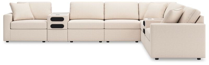 Modmax Oyster 8-Piece Sectional with Audio Consoles