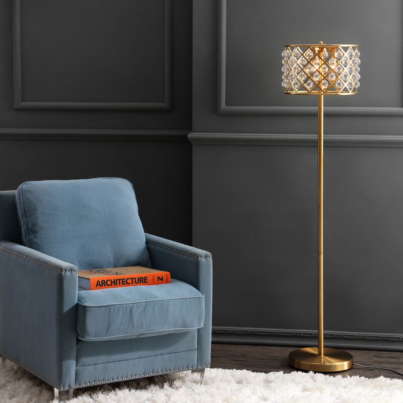 Elizabeth Crystal/Metal LED Floor Lamp