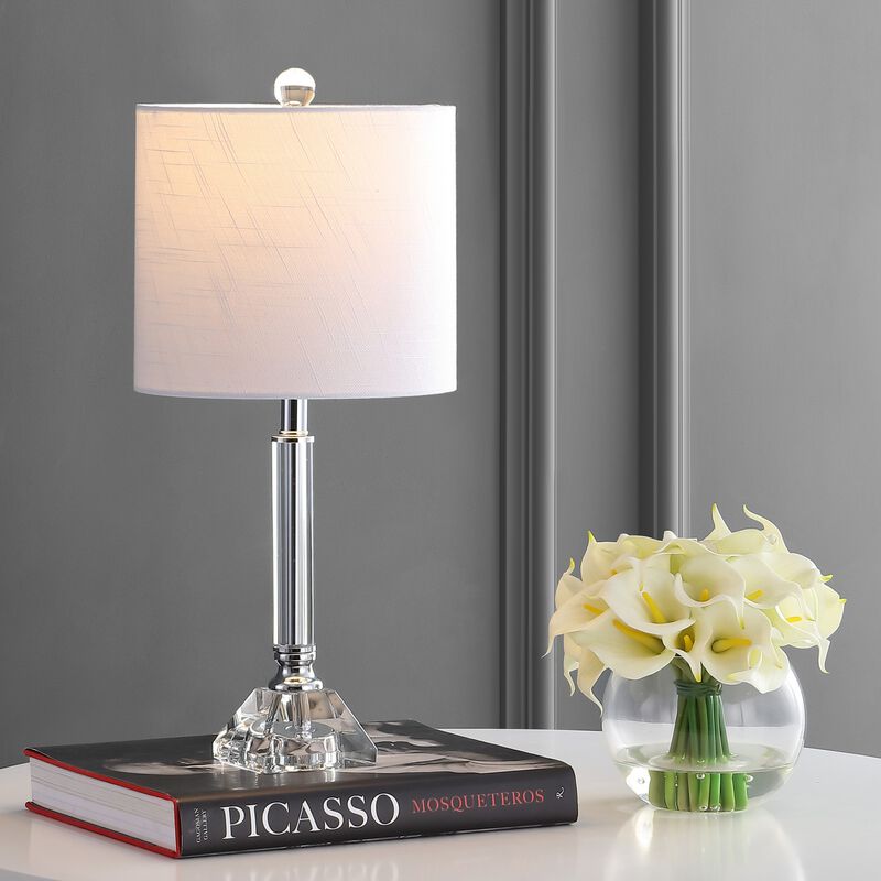 Dana Crystal Column/Metal LED Table Lamp