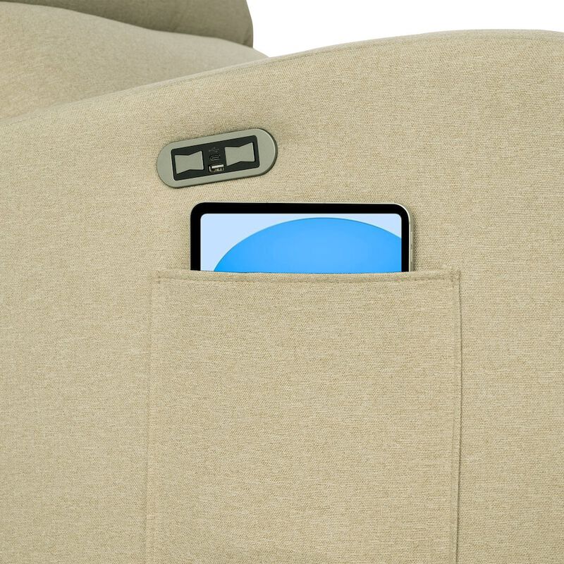 INK+IVY Power Recliner 3-in-1 with Swivel, Glider, USB Ports