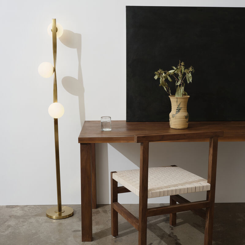 Nola Gold LED Floor Lamp image number 4