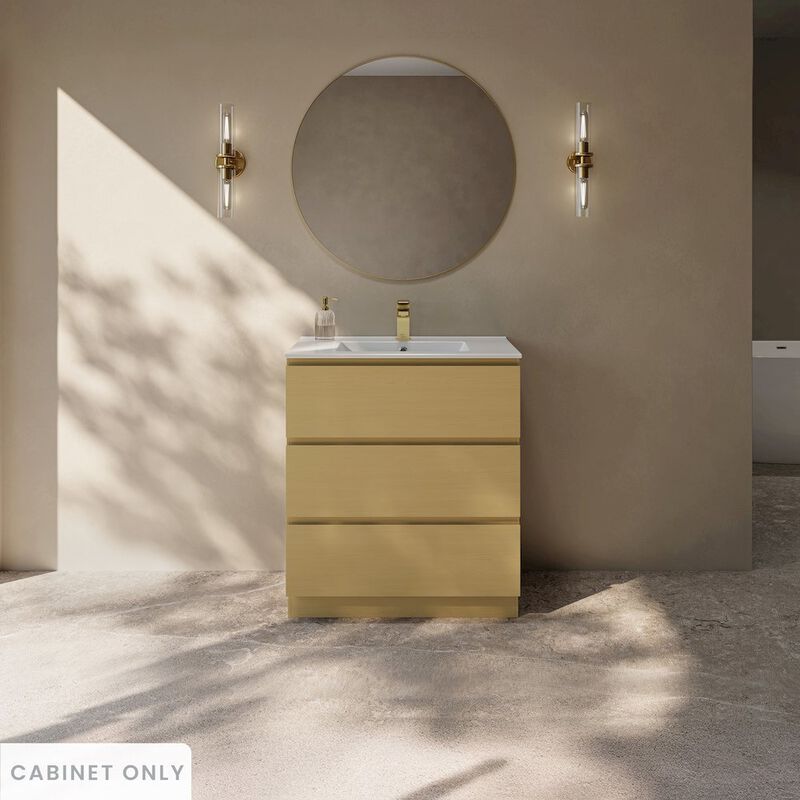 Liberte 30" Freestanding Bathroom Vanity Cabinet without Top in Natural Oak image number 1
