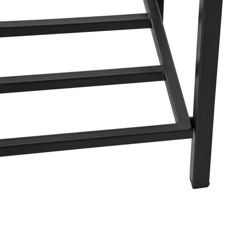 Hivvago Wicker Raised Garden Planter with Rack Shelf image number 7