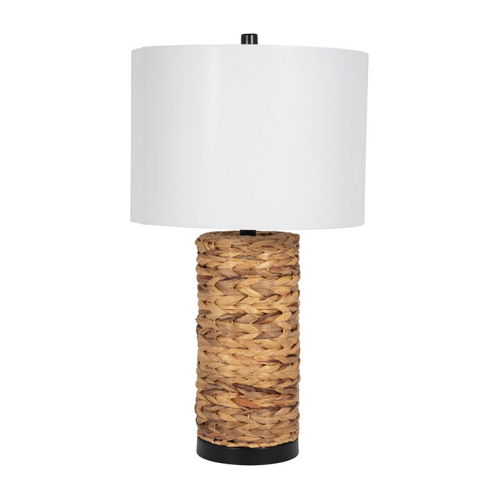 Seagrass 26" Pillar Table Lamp, Natural
