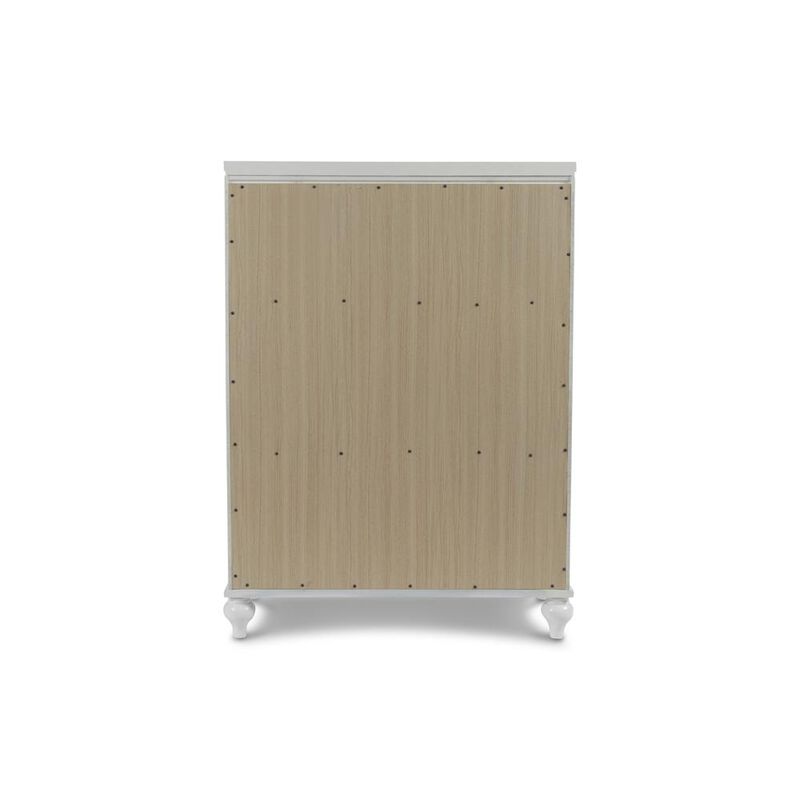 New Classic Furniture Furniture Modern Style Solid Wood Chest in White Finish