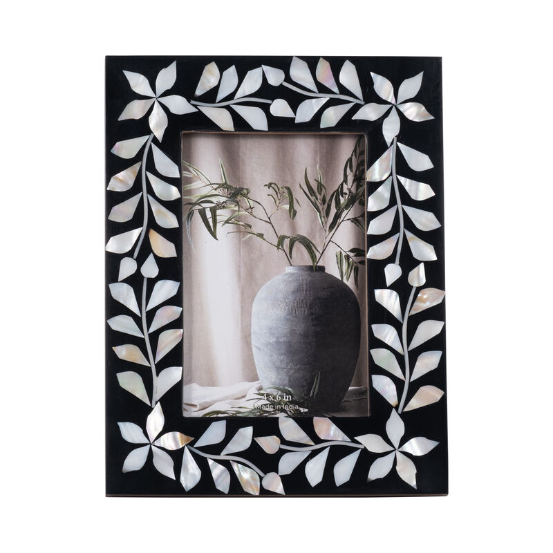 4x6 Mother of Pearl Inlay Vine Photo Frame