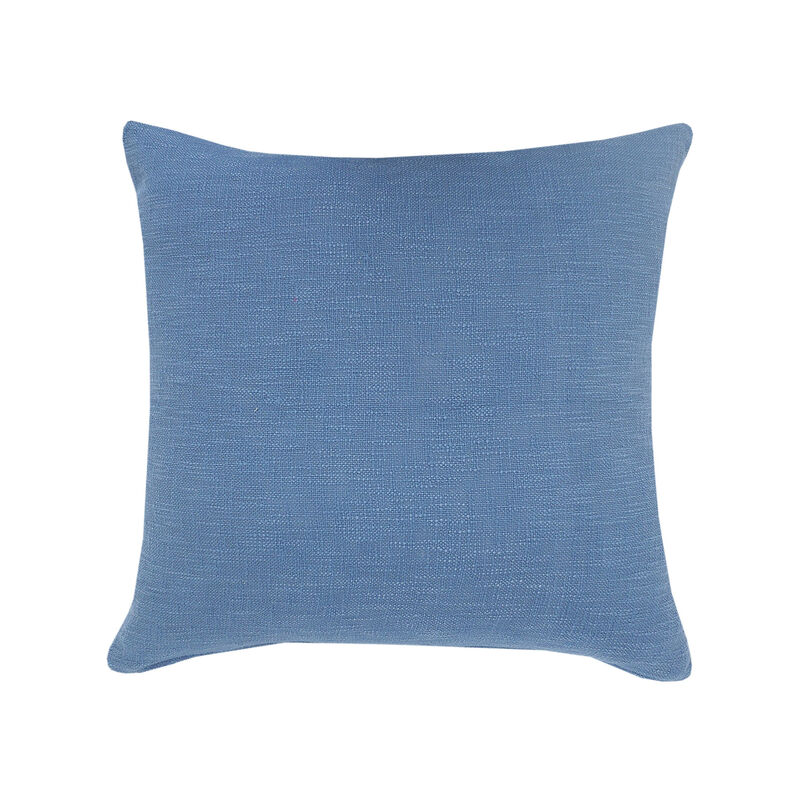 HomeRoots Set of Two Blue Diamond Cotton Throw Pillow With Fringe image number 4
