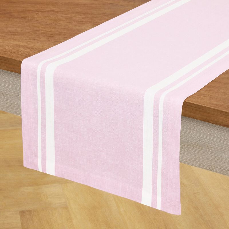 Linen Table Runner - French Stripe image number 1