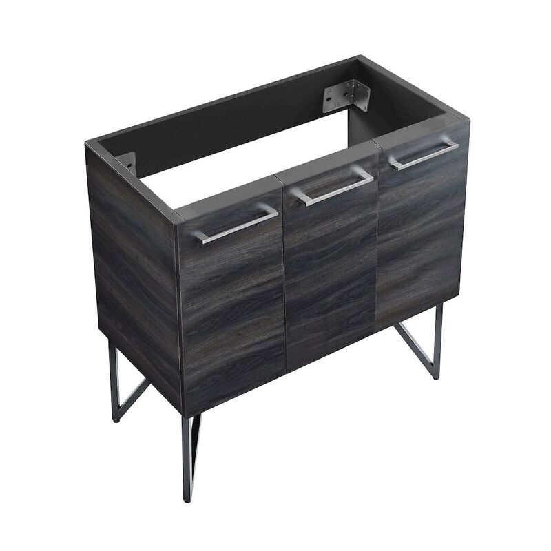 Annecy 36" Bathroom Vanity in Black Walnut - Cabinet Only image number 0