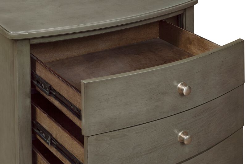 Streamdale Gray Birch Nightstand with 3 Drawers