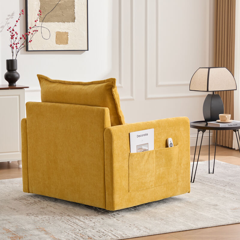 TATEUS Mid Century Modern Swivel Accent Chair image number 6