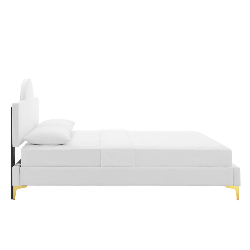Sunny Performance Velvet King Bed - White MOD-7029-WHI image number 2