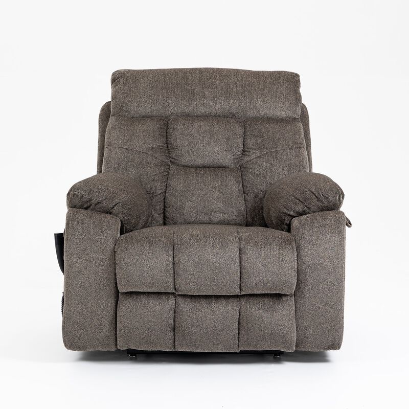 Electric Lift Recliner Chair with Heating and Massage, Power Lift Sofa Chair with 2 Cup Holders, Storage Pocket, 2 remote controls image number 1