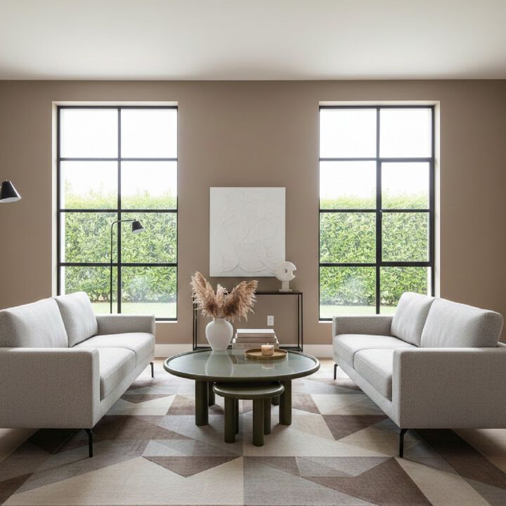 Brown Ash Round Nesting Tables (2) | OROA Modern Strauss