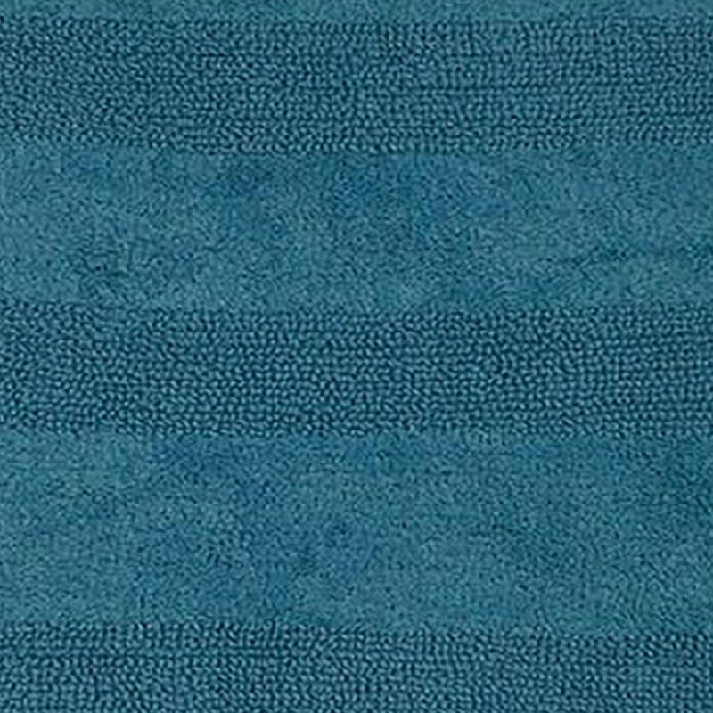 Splendid Striped Soft Plush Cotton Bath Rug 21" X 34" Aqua by Castle Hill London