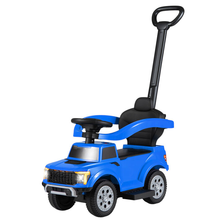 Toddler 3 in 1 Push Ride On Car for Park Backyard and Outdoor Use