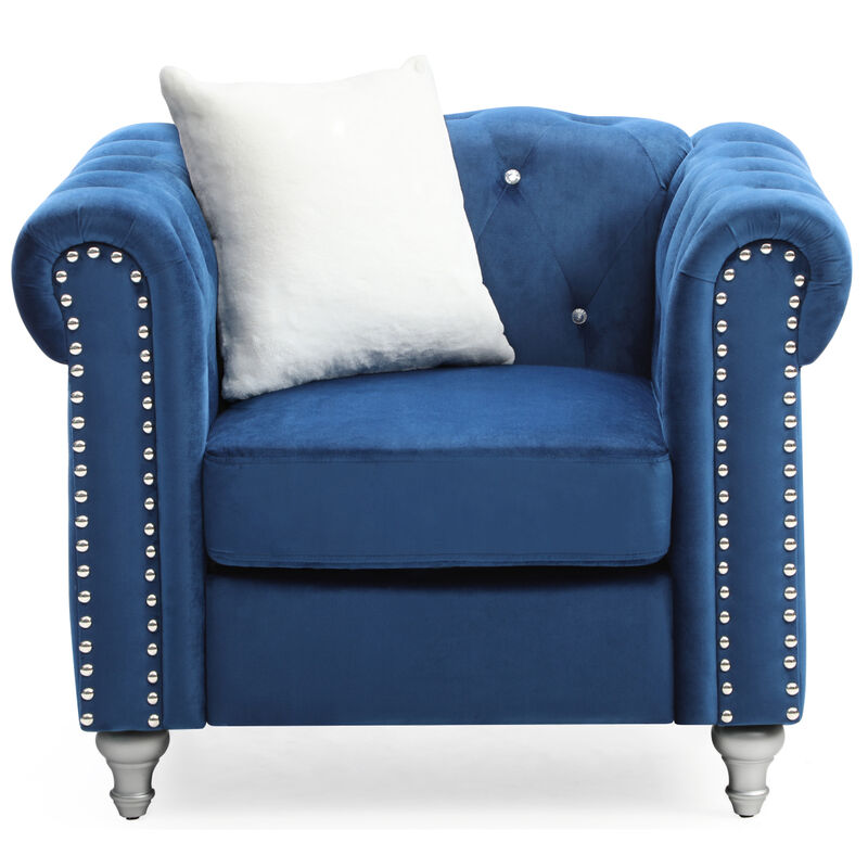 Raisa G861A Chair, NAVY BLUE