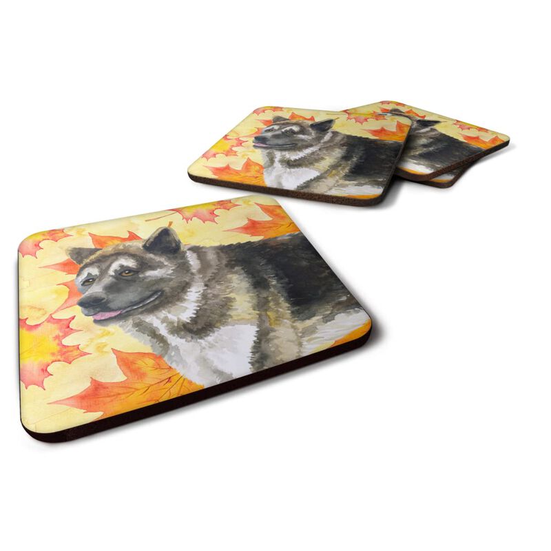 Caroline's Treasures American Akita Fall Decorative coasters, Multicolor