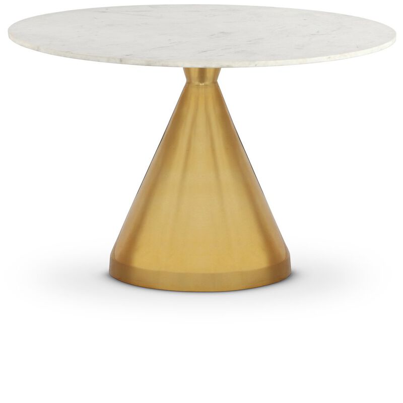 Meridian Furniture Emery White Marble Dining Table