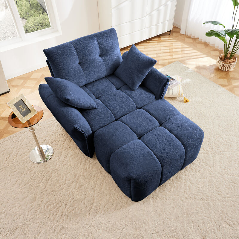 Merax Single Sofa Chair with 1 Ottoman