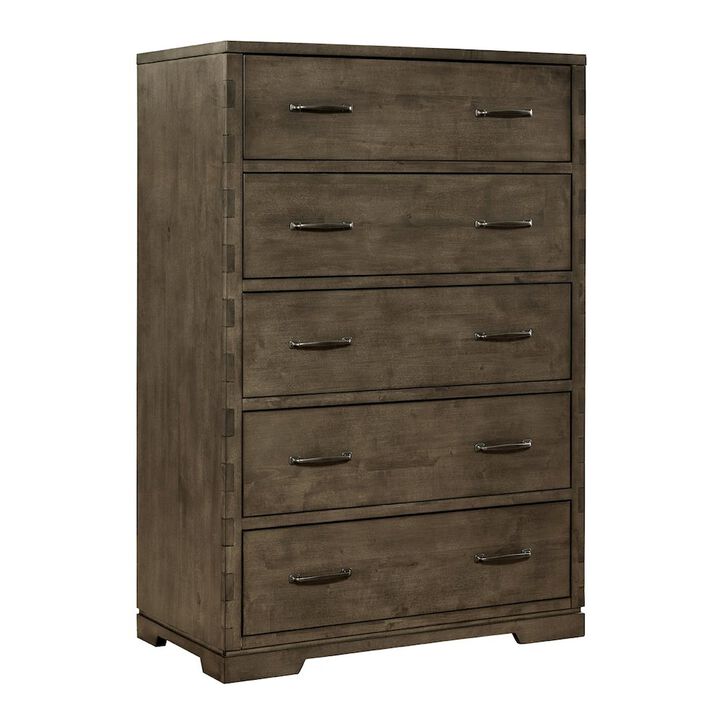 Westwood Design Dovetail 5-Drawer Chest, Graphite