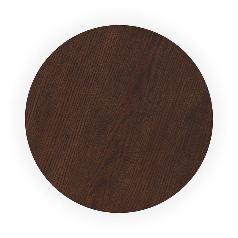 Waterfall Brown Round End Table