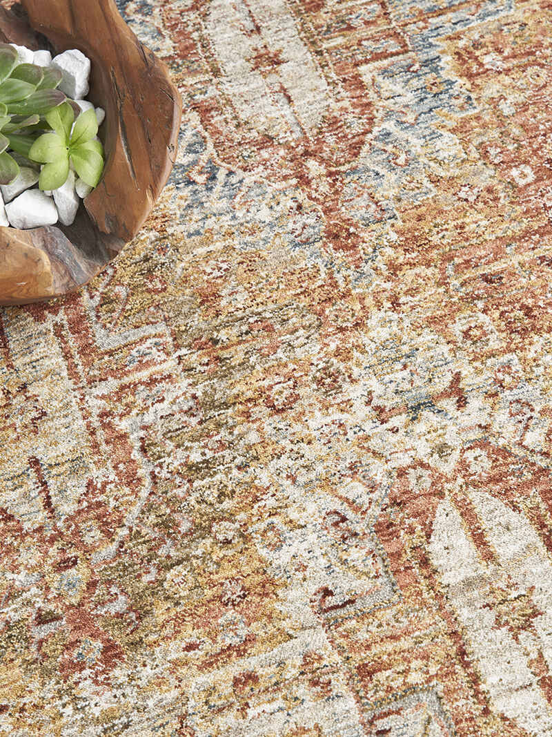 Sahar SHR01 Rust 5'3" x 7'8" Rug