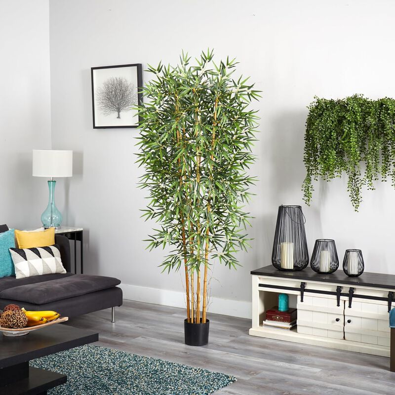 Hivvago 6 Feet Belly Bamboo Silk Tree