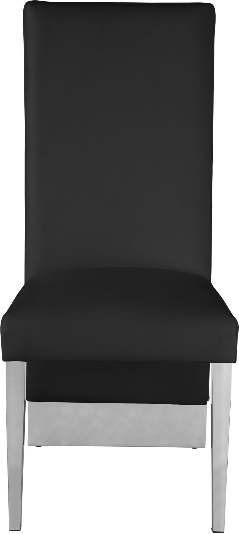 Meridian Furniture Porsha Black Vegan Leather Dining Chair, Set of 2