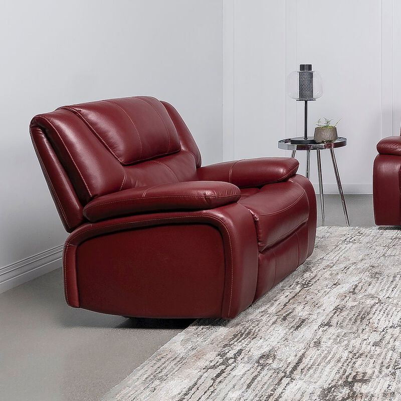 Coaster Co. of America Camila Upholstered Glider Recliner Chair Red image number 7