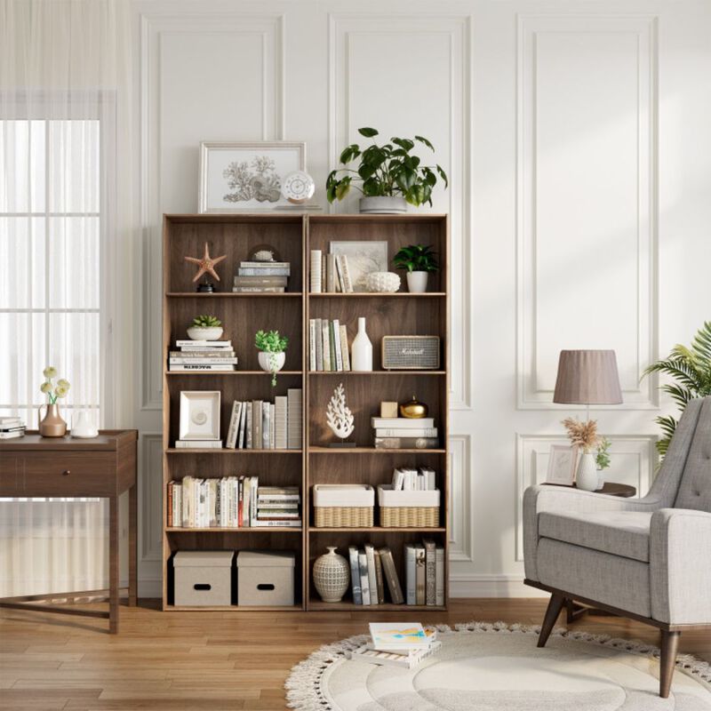 Hivago 5-Shelf Storage Bookcase Modern Multi-Functional Display Cabinet Furniture