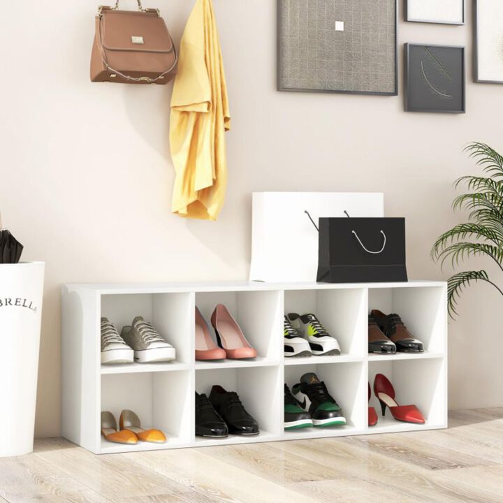 Hivvago 8 Cubbies Shoe Organizer with 500 LBS Weight Capacity.
