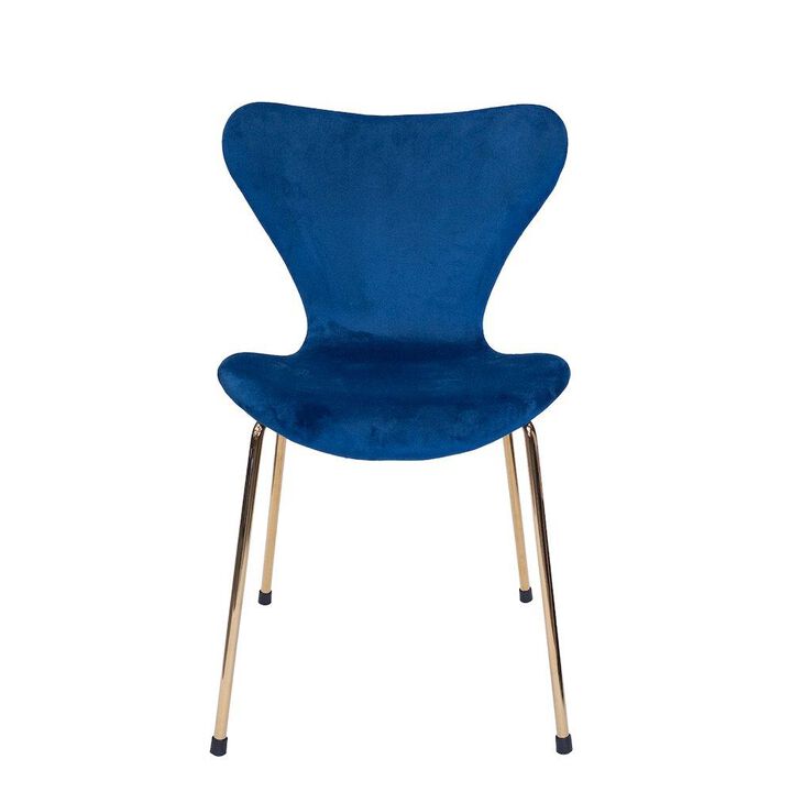 Commercial Seating Products Velour Side Chair -Blue