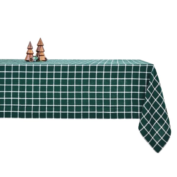 Solino Home 100% Pure Linen Tablecloth - Windowpane