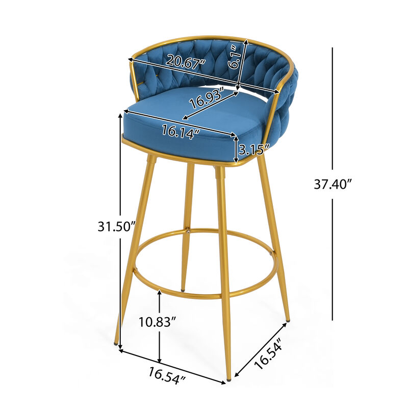 Merax Swivel Counter Height Bar Stools Set of 2