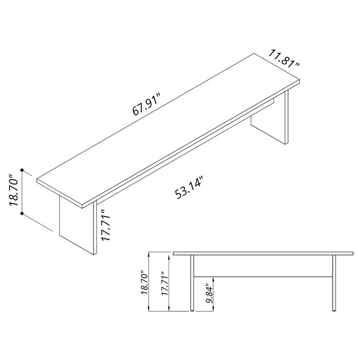Nomad Navy Dining Bench