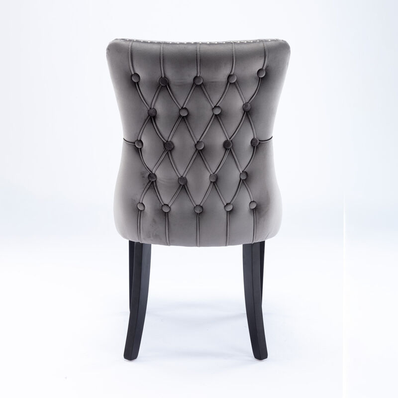 Streamdale Set of 2 Upholstered Wingback Dining Chairs image number 5