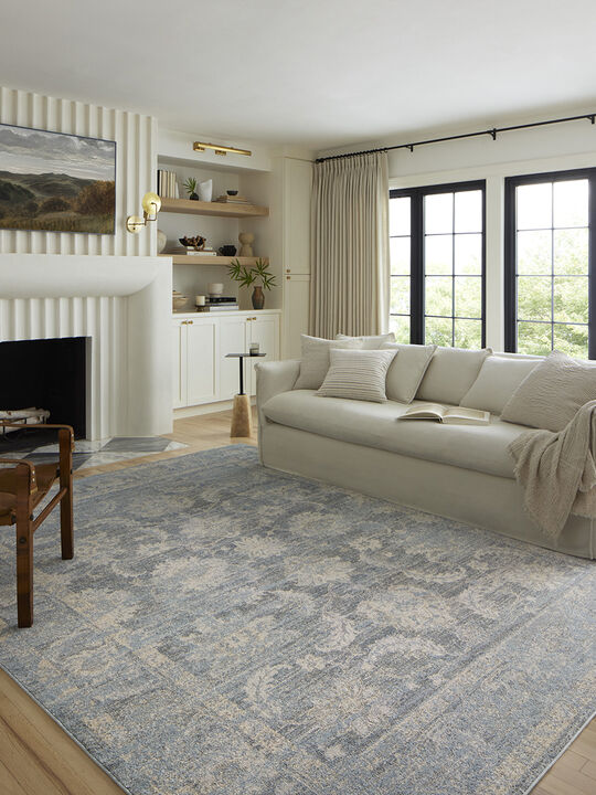 Odette ODT03 Sky/Beige 4' x 6' Rug