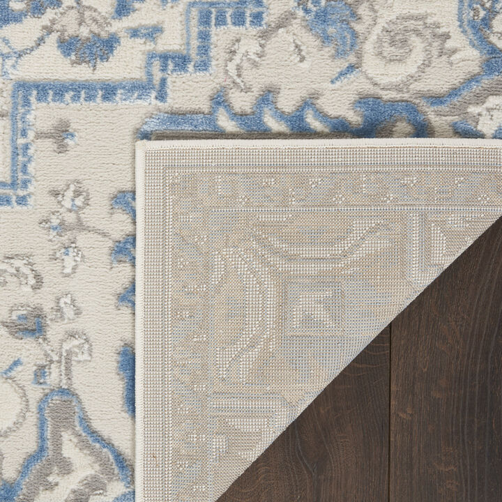 HomeRoots Floral Non Skid Area Rug