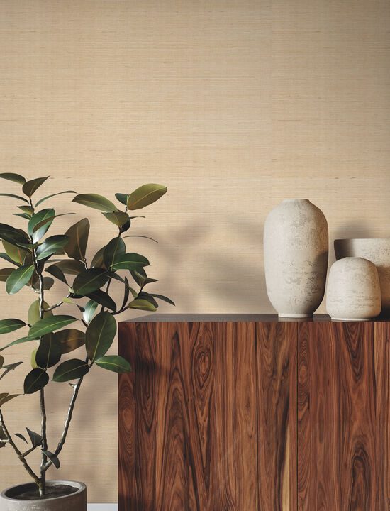 Glistening Sisal Gold Wallpaper