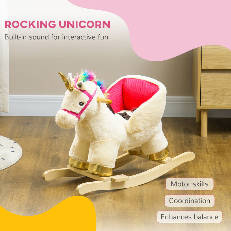BreeBe Kids Unicorn Ride-On Rocker for 18&ndash;36 Months image number 3