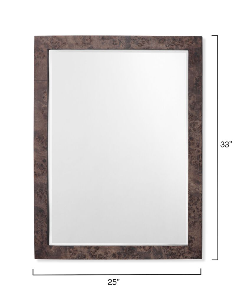 Chandler Charcoal Rectangle Wood Mirror