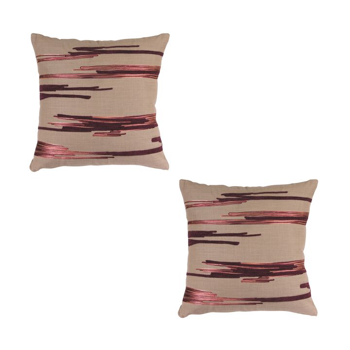 Set of 2 Cozy Throw Pillows for Stylish Home D&eacute;cor