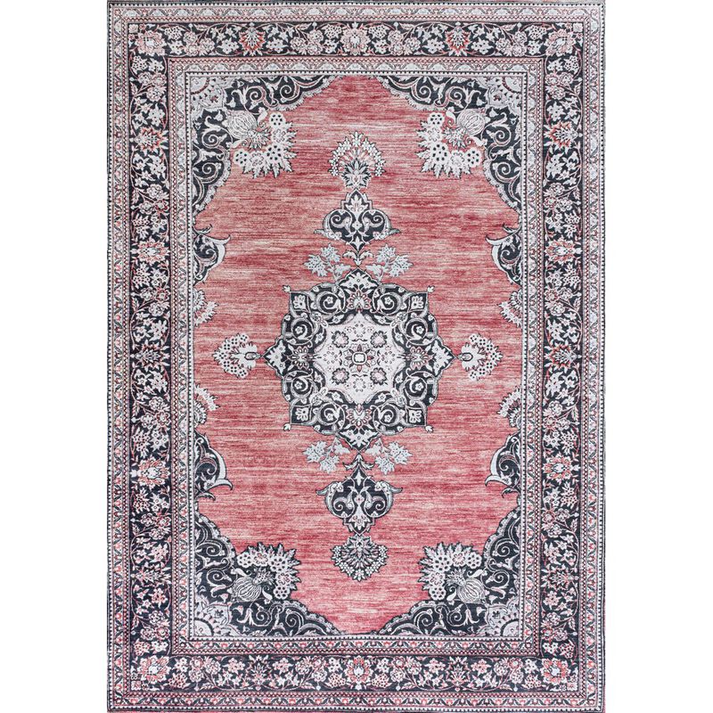 Bausch Bohemian Distressed Chenille Machine-Washable Area Rug