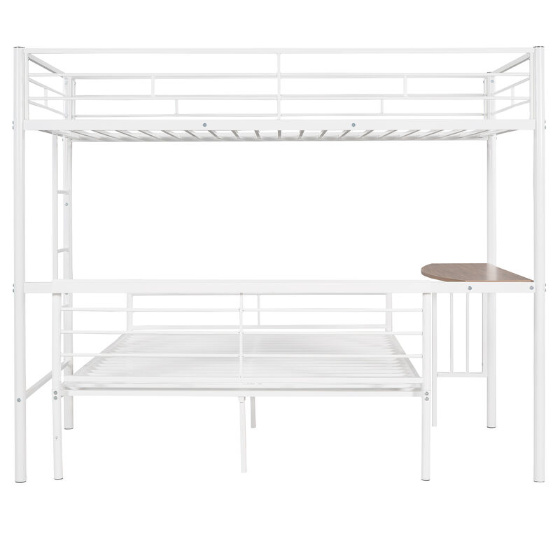 Merax Metal Bunk Bed with Desk