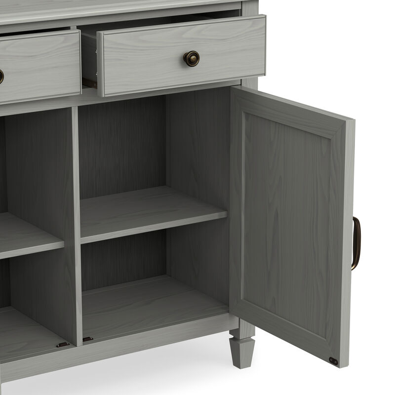 Connaught 40 inch Wide Solid Wood Traditional Entryway Storage Cabinet image number 8