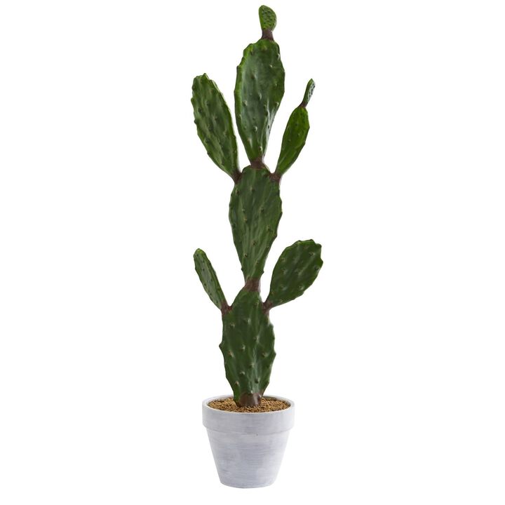 Nearly Natural 37-in Cactus Artificial Plant