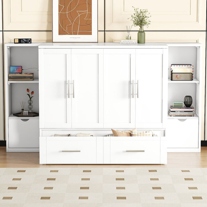 Merax Murphy Bed with Shelves